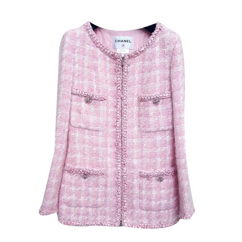 chanel pink tweed blazer|chanel tweed jacket cost.